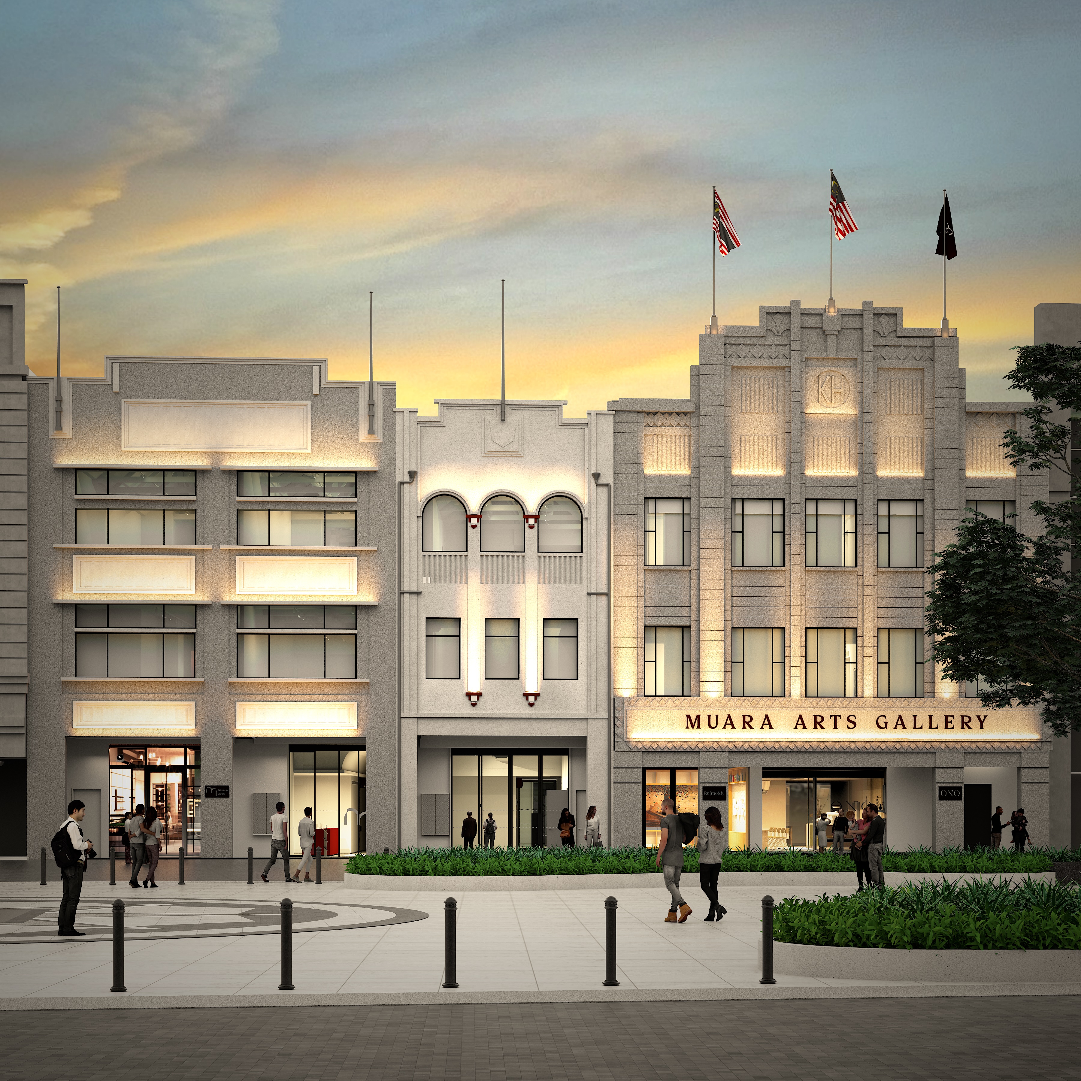 Muara Arts Gallery architectural render